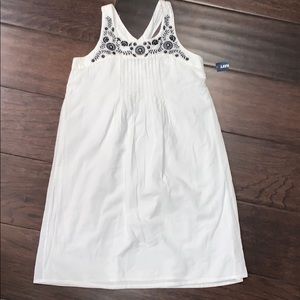 NWT Old Navy Factory Sz  L 10/12 White Black Dress